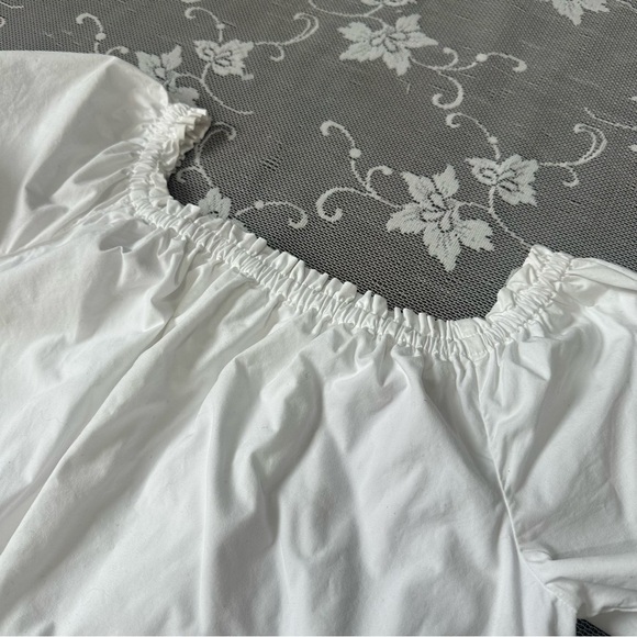 Aritzia Wilfred Off The Shoulder Lunette Dress in White Sz  Med - Picture 6 of 10